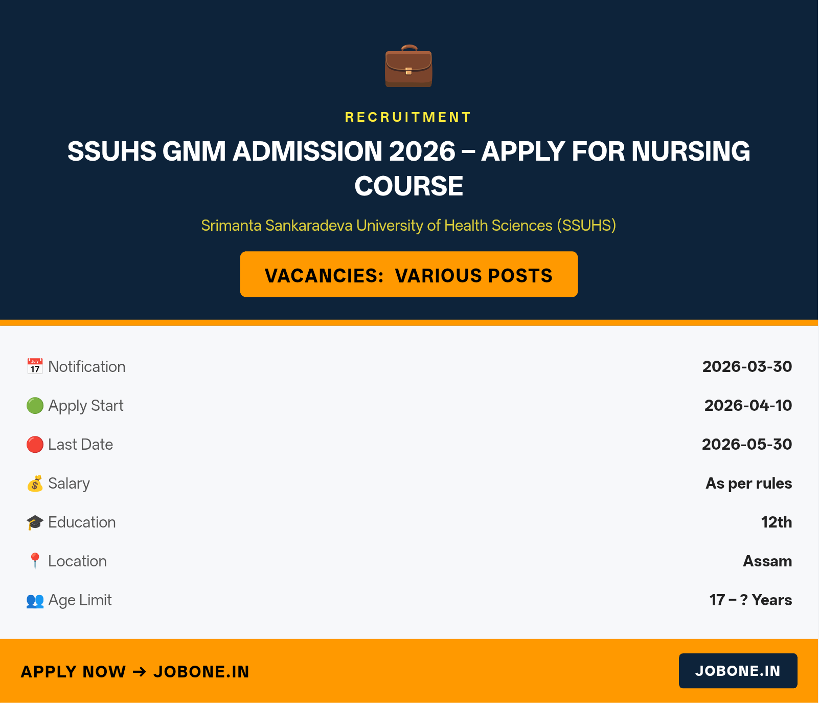 SSUHS GNM Admission 2026 – Apply for Nursing Course